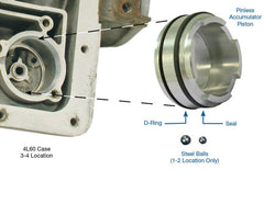 4L60e Sonnax pinless accumulator piston set 1-2 3-4 and forward  77998-03K 77987-01K